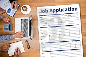 JOB Application Applicant Filling Up the Online Profession Appl