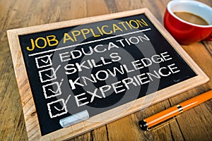 Job application concept