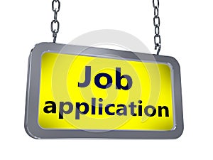 Job Application on billboard