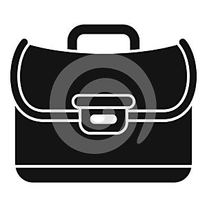 Job briefcase icon simple vector. Work bag