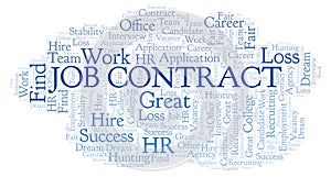 Job Contract word cloud.