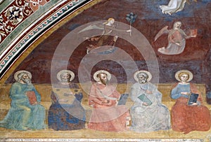 Job, David, St. Paul, St. Mark and St. John Evangelist, Santa Maria Novella church in Florence