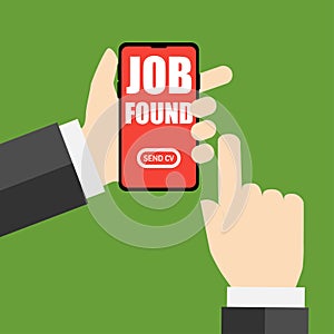 job found apply for mobile phone application