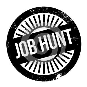 Job Hunt rubber stamp