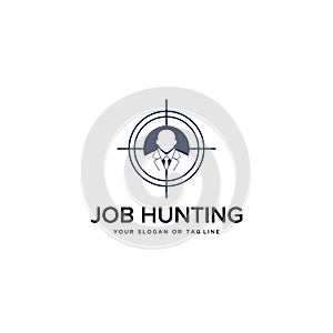 Job hunting vector design