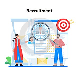 Job interview concept. Idea of employment and hiring procedure