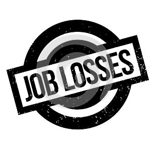 Job Losses rubber stamp photo