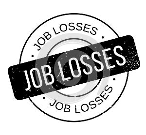 Job Losses rubber stamp photo