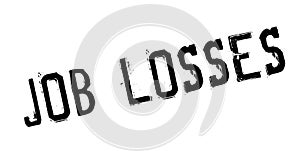 Job Losses rubber stamp photo