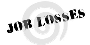 Job Losses rubber stamp photo