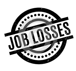 Job Losses rubber stamp photo