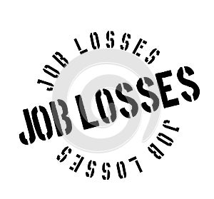 Job Losses rubber stamp photo