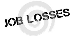 Job Losses rubber stamp photo