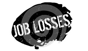 Job Losses rubber stamp photo