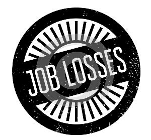 Job Losses rubber stamp photo