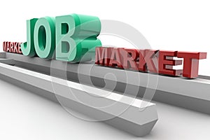 Job market photo