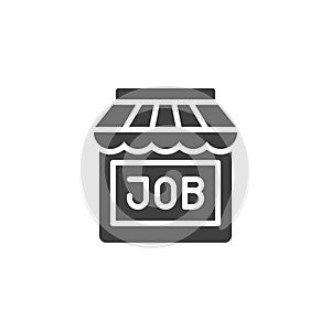 Job market vector icon