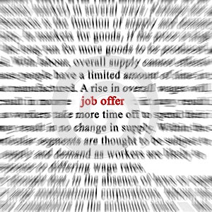 Job offer