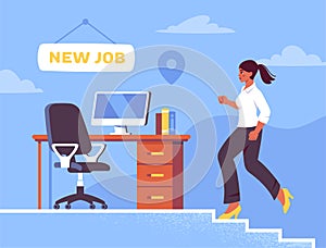 Job offer vector concept