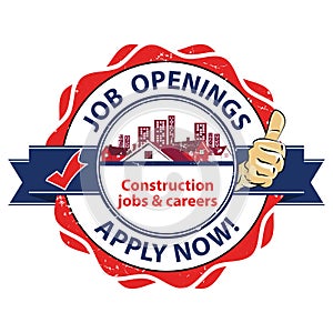 Job openings - Construction jobs jobs and careers - Apply now! Job advertising / Job offer