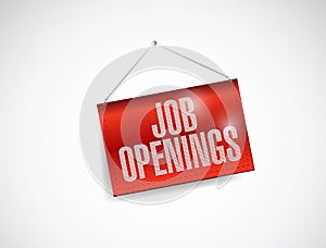 Job openings fabric textured hanging banner photo