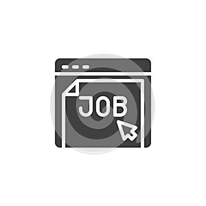 Job posting vector icon