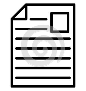 Job Profile Isolated Vector Icon That can be easily Modified or Edited.