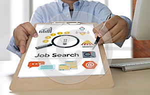 Job Search Businessman Human Online Job Resources Search join u