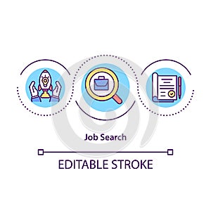 Job search concept icon