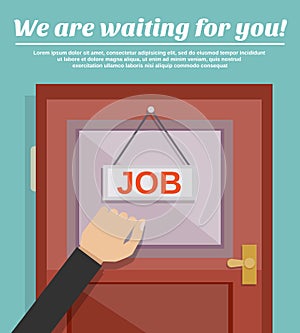 Job Search Concept vector design illustration