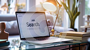 The job search laptop.AI generated image