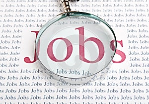 Job search with a magnifying glass