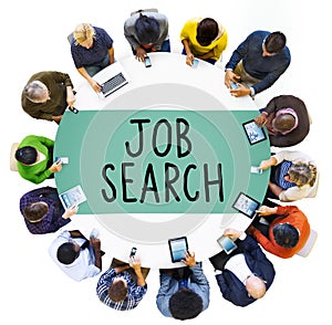 Job Search Searching Career Application Concept photo