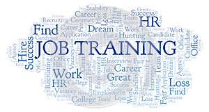 Job Training word cloud.