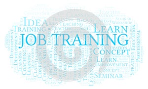 Job Training word cloud.