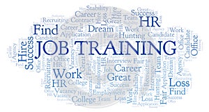 Job Training word cloud.