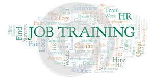 Job Training word cloud.