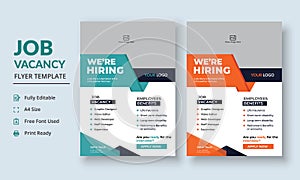 Job Vacancy Flyer Template, Job Recruitment Flyer, We are Hiring Job Flyer Template