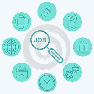 Job vector icon sign symbol