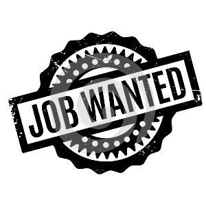 Job Wanted rubber stamp