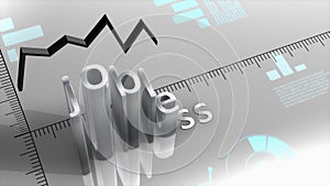 Jobless decreasing chart, statistic and data