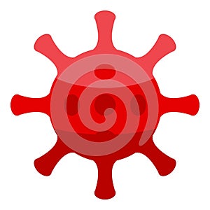 Jobless virus icon, isometric style