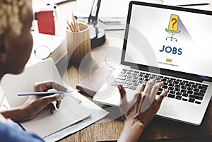 Jobs Career Hiring Employment Hiring Concept photo