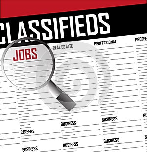 Jobs careers search classifieds background