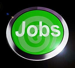 Jobs concept icon means a career or position in employment - 3d illustration photo