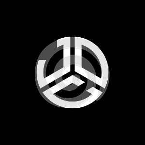 JOC letter logo design on black background. JOC creative initials letter logo concept. JOC letter design