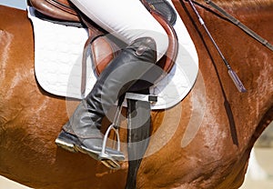 Jockey riding boot