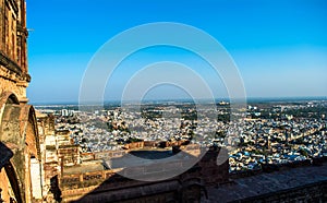 Jodhpur city  aerial view from top of Mehrangarh or Mehran Fort