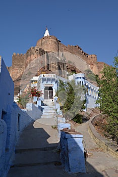 Jodhpur, Rajasthan, India. Maharaja palace hill