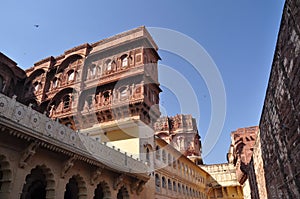 Jodhpur, Rajasthan, India. Mehragarth Fort.